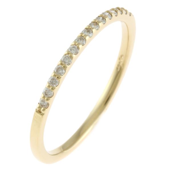 agete（アガット） agete K18 リング 指輪 ダイヤモンド0.09CT ハーフ