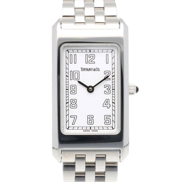 TIFFANY&amp;Co. ティファニー クラシックスクエア 腕時計 SS 革 レディース [中古] Tiffany & Co. - TIFFANY&Co. ティファニー クラシック スクエア