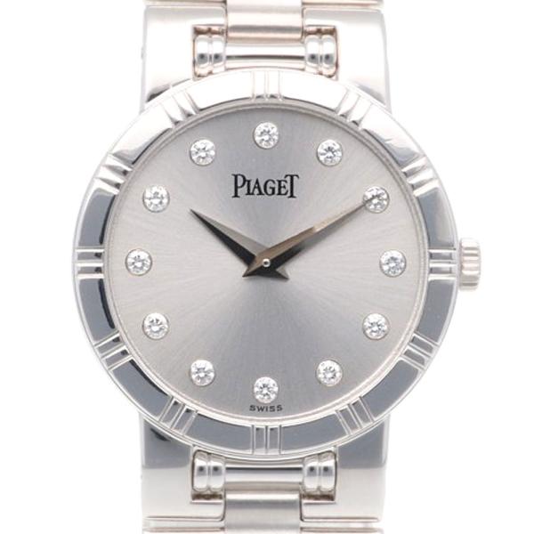 電池交換済 PIAGET ピアジェ ダンサー 80563 K81 金無垢 白 ホワイト K18YG イエローゴールド レディース クォーツ 【6ヶ月保証】【腕時計】【中古】 PIAGET - 電池交換済 PIAGET ピアジェ ダンサー 80563 K81 金無垢 白