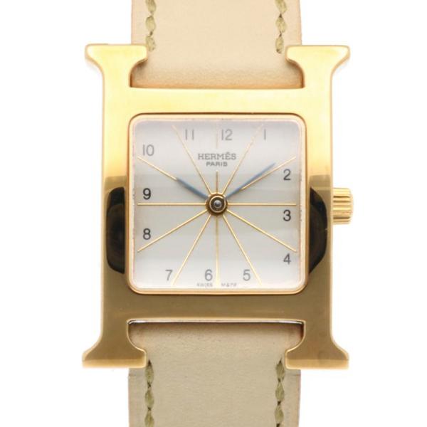 HERMES（エルメス） Hウォッチ 腕時計 GP HH1.201 クオーツ レディース
