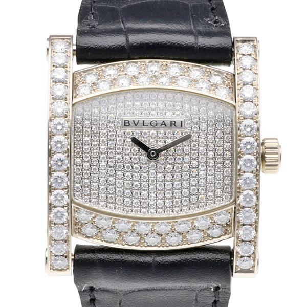ブルガリ アショーマ SM 腕時計 時計 18金 K18ホワイトゴールド AAW36G クオーツ レディース 1年保証 BVLGARI 中古 ブルガリ rk-y_rwa03690000000130