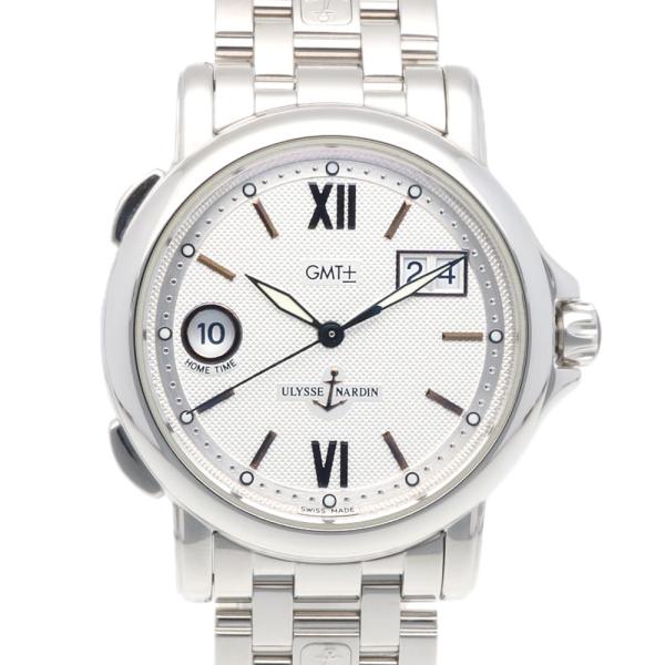 【最大値下げ】ユリスナルダン Ulysse Nardin サンマルコ GMT ユリス・ナルダン サンマルコ GMT ビックデイト 腕時計 ステンレス