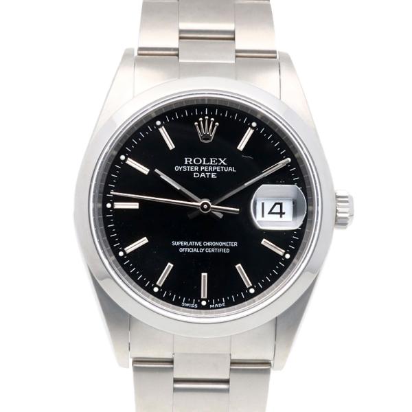 ロレックス ROLEX オイスターパーペチュアル デイト 15200 K番 時計 メンズ ブランド 自動巻き AT ステンレス SS シルバー 磨き済み 【中古】 ROLEX（ロレックス） デイト オイスターパーペチュアル 腕時計