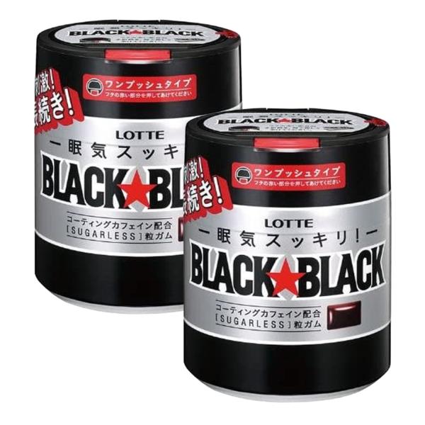 他サイト： ロッテ キシリトール ブラックブラック粒ワンプッシュボトル ×2個の商品画像