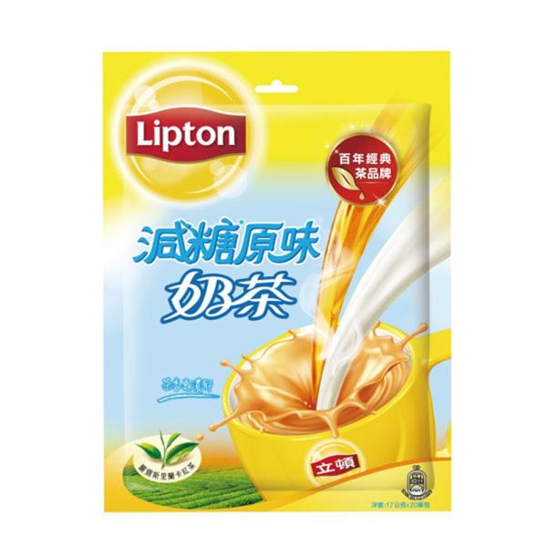 《立頓》 原味減糖乳茶 (17gX20入 袋)（台湾リプトン−低糖ミルクティー）《台湾 お土産》