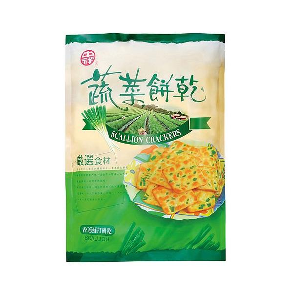 中祥 自然の顔 蔬菜餅乾量販包 青ネギクラッカー 310g入 お徳用