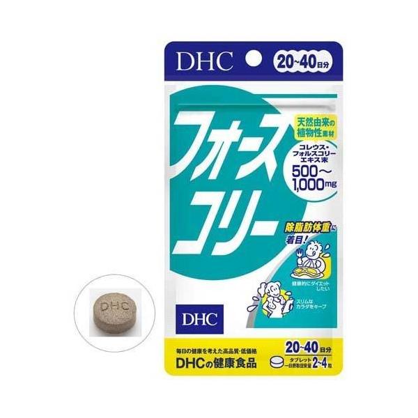 ダイエットサポート　サプリメント　DHC フォースコリー ソフトカプセル 20日分 コレウスフォルスコリエキス＋バージンココナッツオイル・BCAA