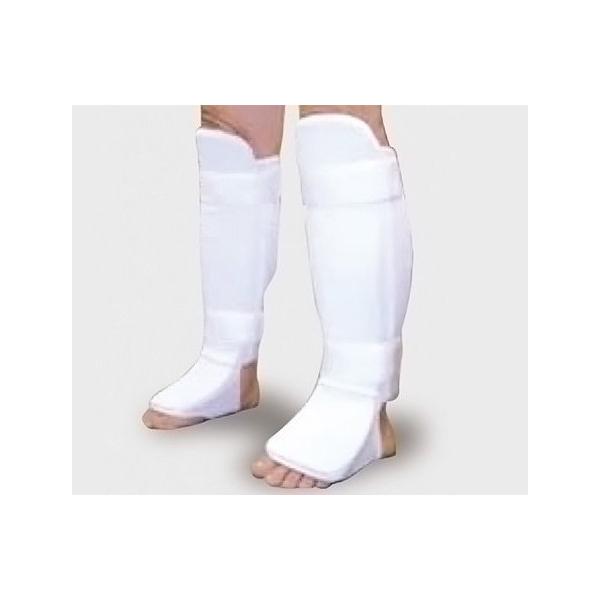 つま先、スネの側面までしっかりガード！カラー：白サイズXSサイズSサイズMサイズLサイズ