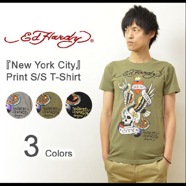 Ed Hardy（エド・ハーディー） New York City 半袖Tシャツ