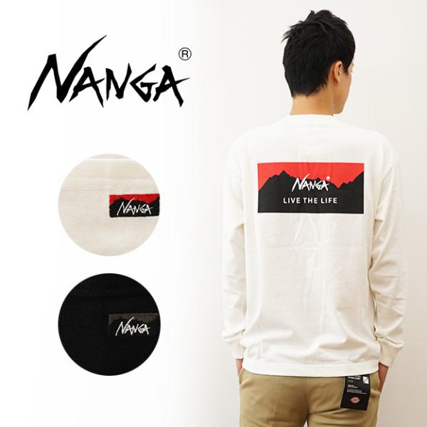 NANGA - 新品 NANGAナンガ リブザライフロングスリーブティー 黒L NANGA ナンガ リブ ザ ライフ ロング スリーブ Tシャツ ロンT