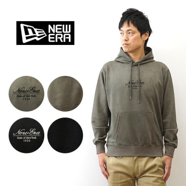 New Era ニューエラ パーカー ポリスウェード プルオーバー フーディー メンズ レディース 刺繍 ロゴ アメカジ ストリート ブランド おしゃれ 14682656 14682657