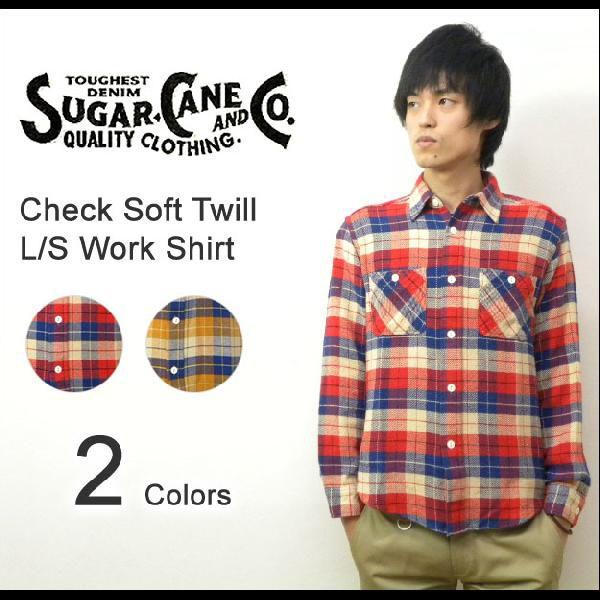 SUGAR CANE CANE（シュガーケーン） SOFT TWILL WORK SHIRT ソフト