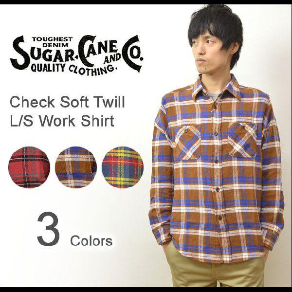SUGAR CANE CANE（シュガーケーン） ソフトツイル素材 チェック柄 長袖