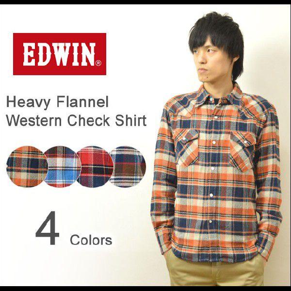 EDWIN（エドウィン） ヘヴィーフランネル ウエスタン チェック
