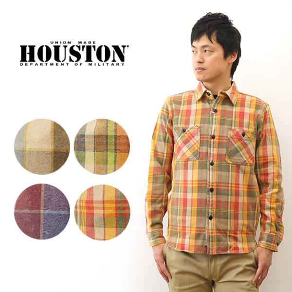 HOUSTON ヒューストン ヴィンテージ ビエラ シャツ チェック ネルシャツ メンズ 大きい サイズ 厚手 丈夫 アメカジ ビンテージ 古着 風 春 秋 冬 コーデ 41051