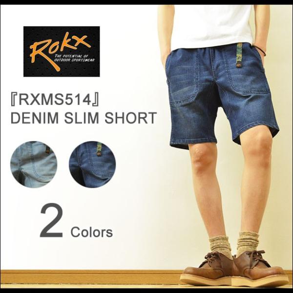 ROKX（ロックス） DENIM SLIM SHORT デニム スリムショーツ メンズ