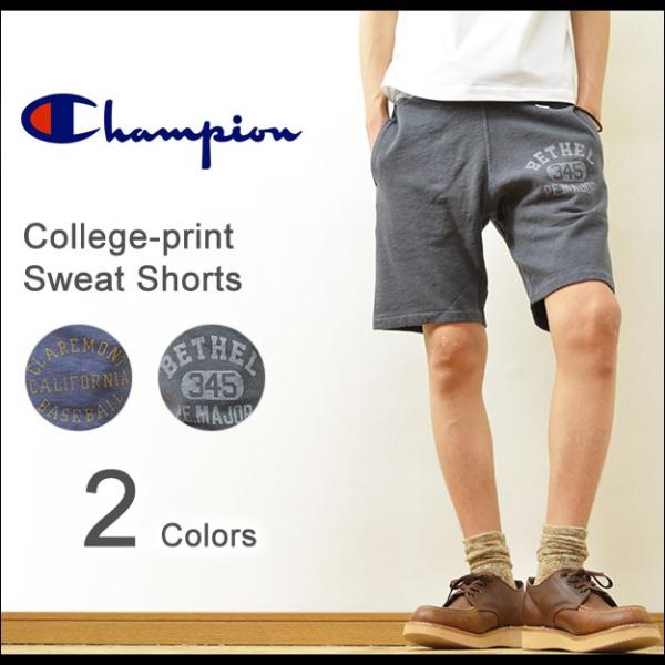 Champion（チャンピオン） カレッジプリント ショートパンツ メンズ