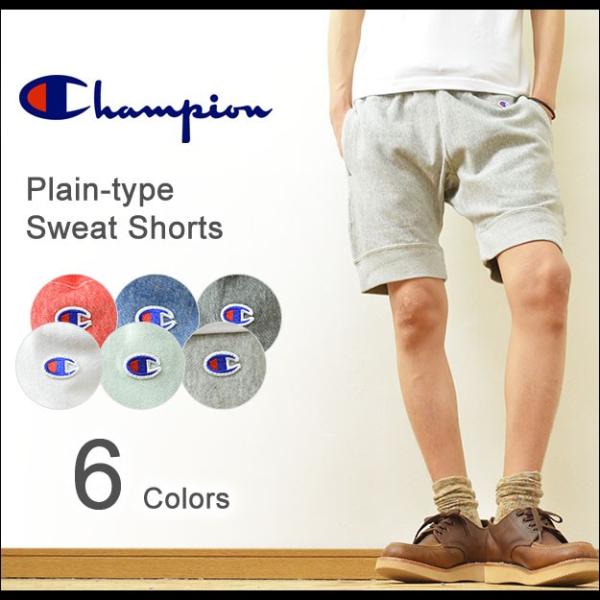 ヴィンテージリバースウィーブショートパンツ【ヒモ付き】 Champion Champion（チャンピオン） リバースウィーブ 無地