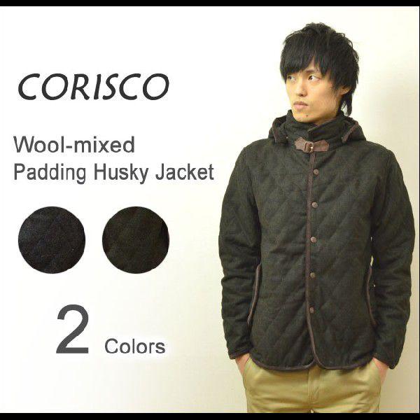 CORISCO CORISCO（コリスコ） ウール混紡 中綿入り ハスキージャケット 