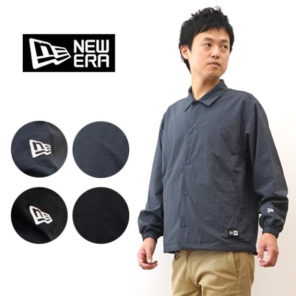 New Era ニューエラ ナイロン コーチジャケット メンズ 黒 春 秋 アウター アメカジ ストリート アウトドア おしゃれ ブランド 通勤 通学 14682673 14682674