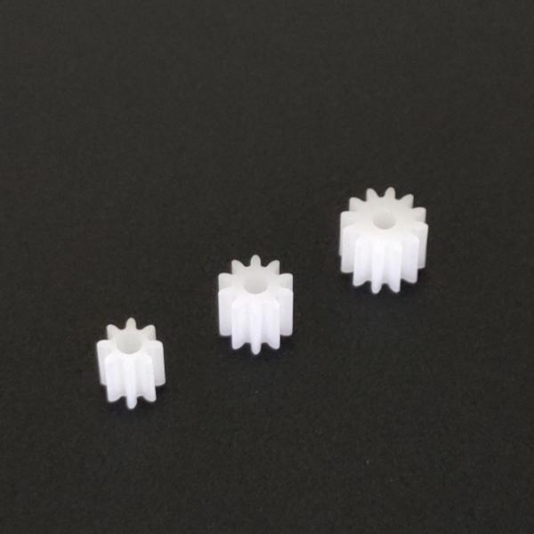 メーカー：株式会社ロボテナ【旧レインボープロダクツから事業譲渡を受け、POWER'S製品の製造・販売を行っています。】製品型番：91604プラスチックギア（マブチモーター関連パーツ）ピニオンギヤ：8歯・10歯・12歯モジュール：0.5 高さ...