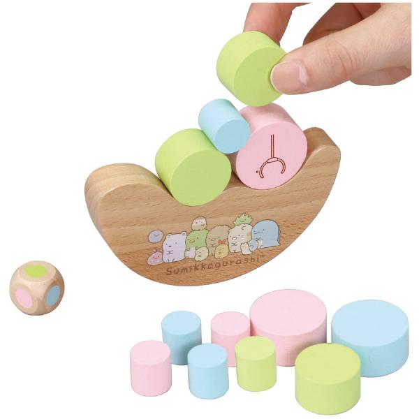 商品説明:サイコロをふって出た色をつもう！商品仕様:■商品名　すみっコぐらし ゆらゆらつみきゲーム■サイズ(約)　包装サイズ：155×107×36mm■材質　木メーカー: アーテック artecご注意: 色やデザイン、仕様など掲載画像と異な...
