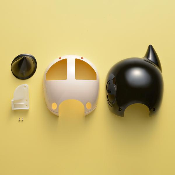 「週刊鉄腕アトムを作ろう!」第6号のパーツセットです。セット内容:後頭部、後頭部のツノ、頭部フレーム(後)、ヘッドブラケット、M2×4ミリビス×2本(赤色袋)※パーツのみの販売です。パートワーク冊子は付属しておりませんので予めご了承ください。