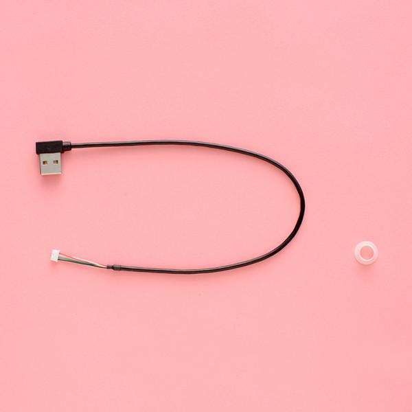 「週刊鉄腕アトムを作ろう!」第55号のパーツセットです。セット内容:USBケーブル 300mm、ハーネスローラー※パーツのみの販売です。パートワーク冊子は付属しておりませんので予めご了承ください。