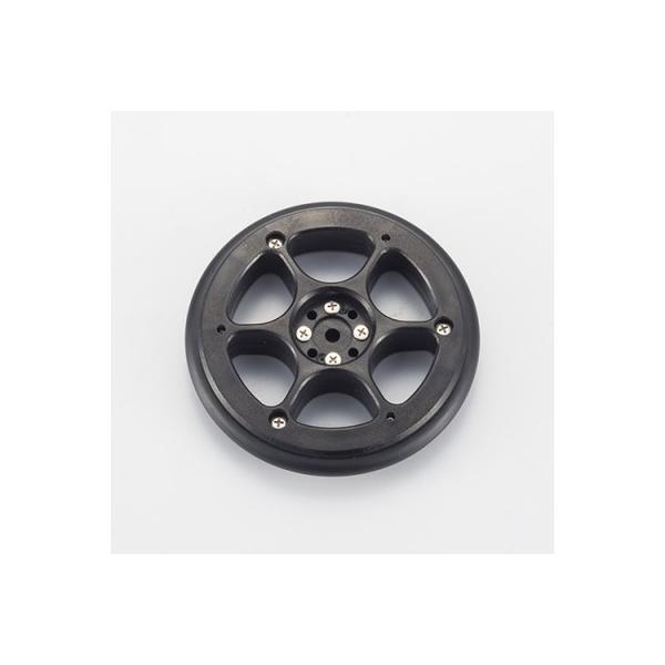 <商品情報>サーボ用のホイールパーツセットです。小径ホーンBを中継してサーボに直接ホイールを取り付けることができます。ICS3.6対応のKRS-3301/3304は、シリアルマネージャーを使用して回転モードにすることで360°回...