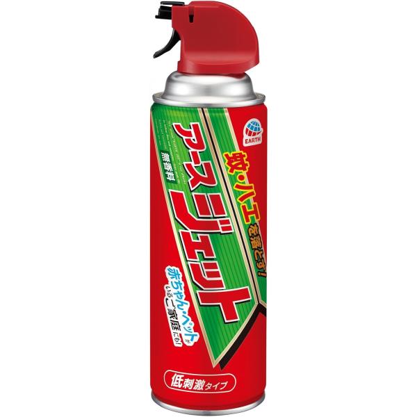 アースジェット 害虫駆除スプレー 450ml ハエ 蚊 トコジラミ マダニ イエダニ 駆除 退治 低刺激 無香料 防除用医薬部外品
