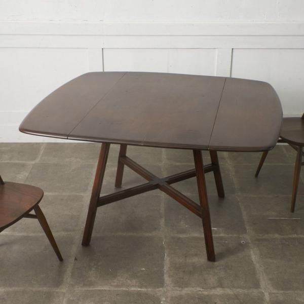 【！送料別！】 レア ERCOL ドロップリーフテーブル オールドコロニアル ヴィンテージ アーコール 折りたたみ バタフライ ダイニングテーブル 101639 レア ERCOL ドロップリーフテーブル オールドコロニアル ヴィンテージ
