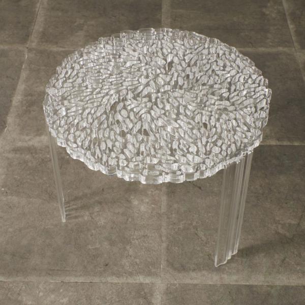 カルテル T-TABLE ラウンド ローテーブル Patricia Urquiola クリア サイドテーブル ウルキオラ Kartell 透明 ティーテーブル 103405