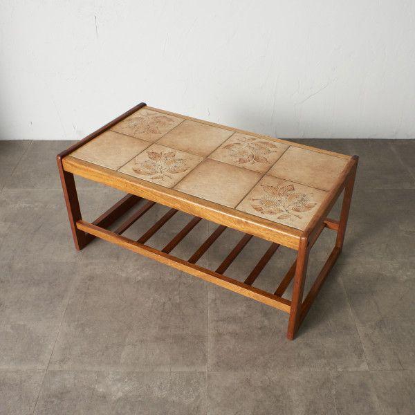 IZ64614F☆ENGLENDER タイルトップ コーヒーテーブル 英国