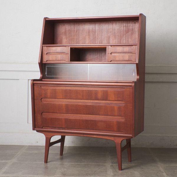 アンティークキャビネットブックビューローミッドセンチュリーデザイナーズ