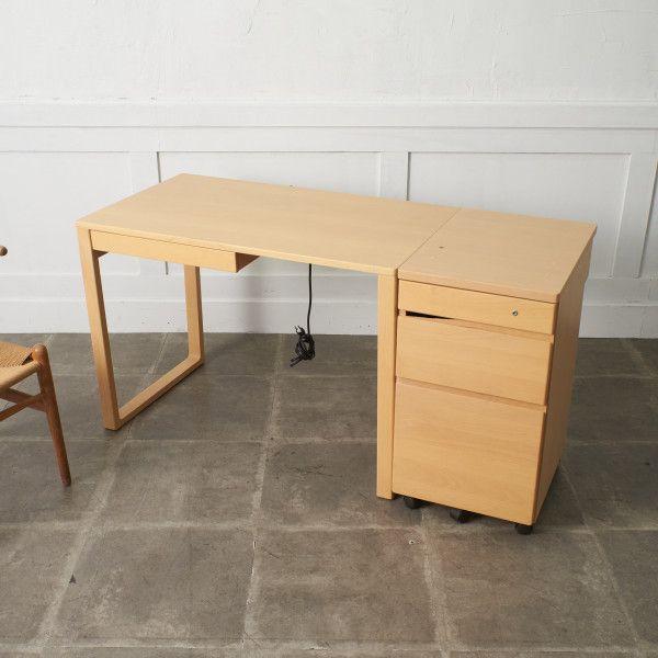 90220★2点セット karimoku エテルナ デスク&袖机 デスクワゴン IZ90220N☆2点セット karimoku エテルナ デスク & 袖机 デスク