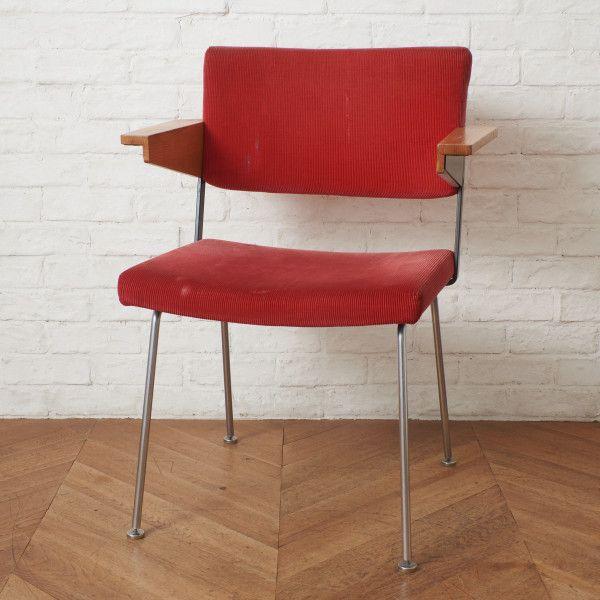 IZ91522F☆オランダ Gispen ヴィンテージ アームチェア Model 1268