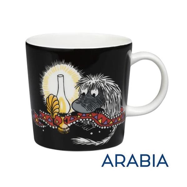 『並行輸入品』ARABIA アラビア Moomin ムーミン マグ ご先祖様 ブラック 300ml マグカップ