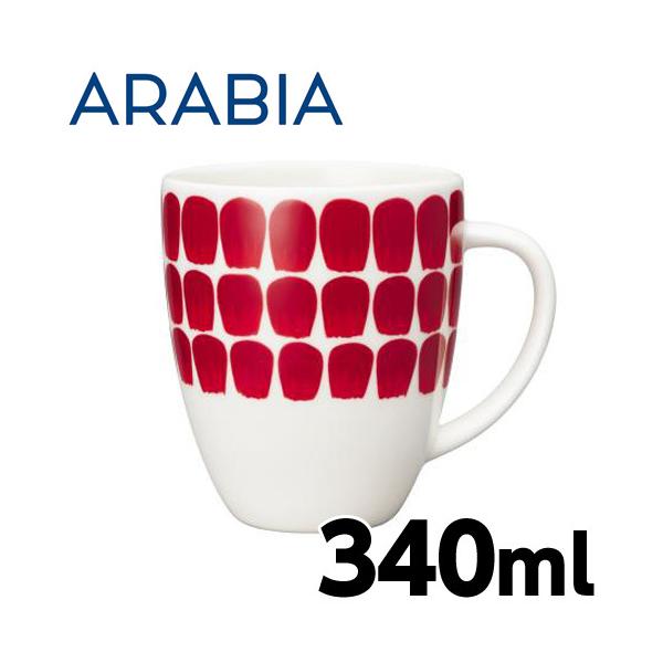 「TUOKIO(トゥオキオ)」シリーズにレッドが登場。購入単位：1個配送種別：在庫品6411801007633 JJ4968 Arabia アラビア 24h Tuokio トゥオキオ レッド マグ マグカップ 340ml ARABIA 24...