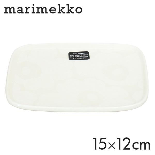 『並行輸入品』Marimekko マリメッコ Unikko ウニッコ お皿 プレート 15×12cm ホワイト ディッシュ 皿 食器