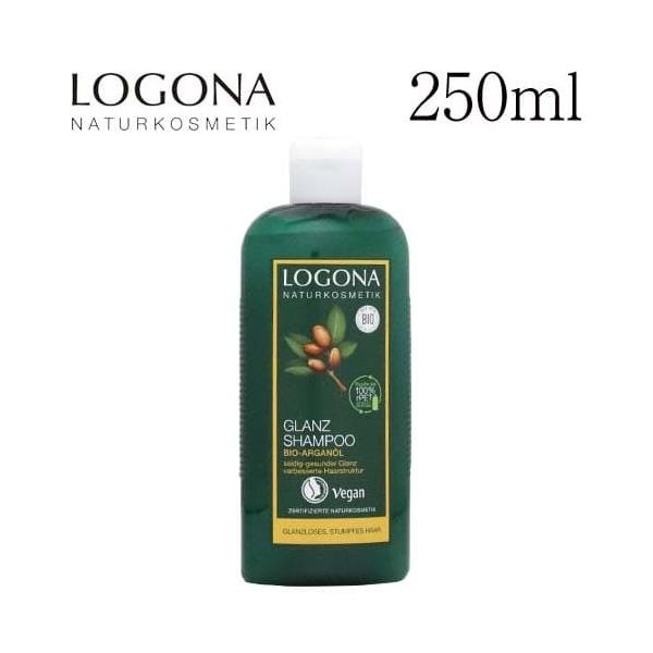 『並行輸入品』ロゴナ シャインシャンプー アルガン 250ml / LOGONA シャンプー クセ毛 髪 潤い