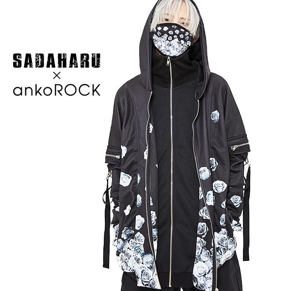 予約 Ankorock アンコロック パーカー ロングスリーブ トップスメンズ レディース 原宿系 クール ストリート 大きいサイズ かわいい 黒 ブラック さだはる Arc0157 Ankorock 通販 Yahoo ショッピング