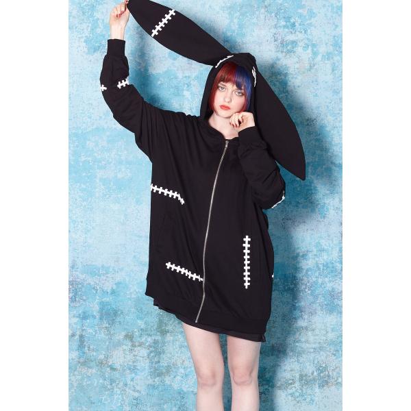 Ankorock アンコロック パーカー メンズ ジップパーカー レディース ユニセックス 無地 ジップアップパーカー スウェット ビッグシルエット ウサ耳 うさ耳 Buyee Buyee 日本の通販商品 オークションの入札サポート 購入サポートサービス