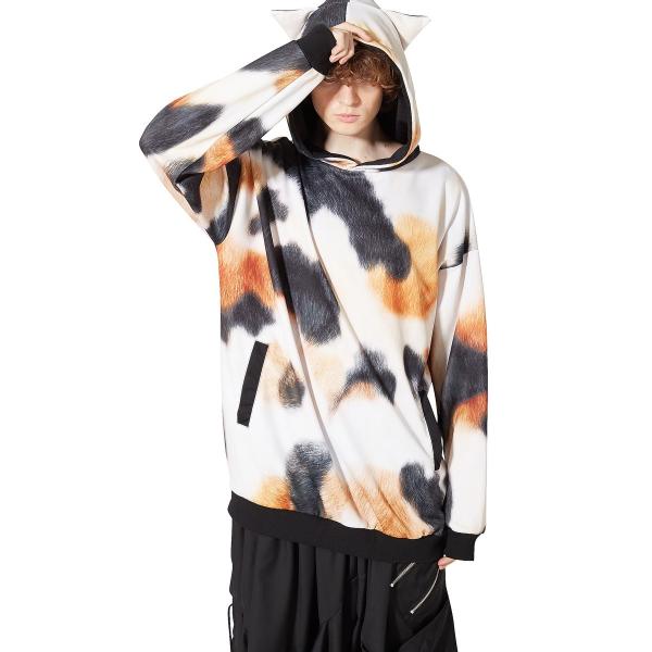 Ankorock アンコロック パーカー メンズ プルオーバー レディース ユニセックス 猫耳 ネコ耳 ネコ ねこ ミケネコ プリント ビッグシルエット 三毛猫 Buyee Buyee Japanese Proxy Service Buy From Japan Bot Online