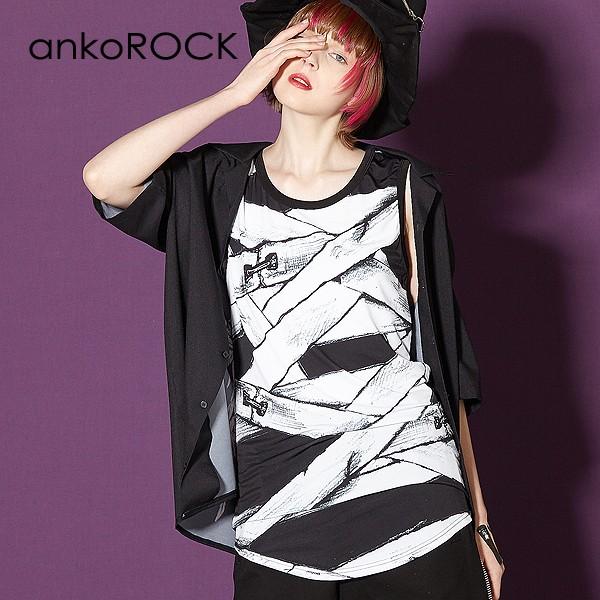 ankoROCK アンコロック ロング タンクトップ メンズ カットソー