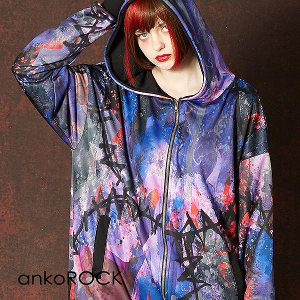 ankoROCK アンコロック パーカー メンズ ジップパーカー レディース