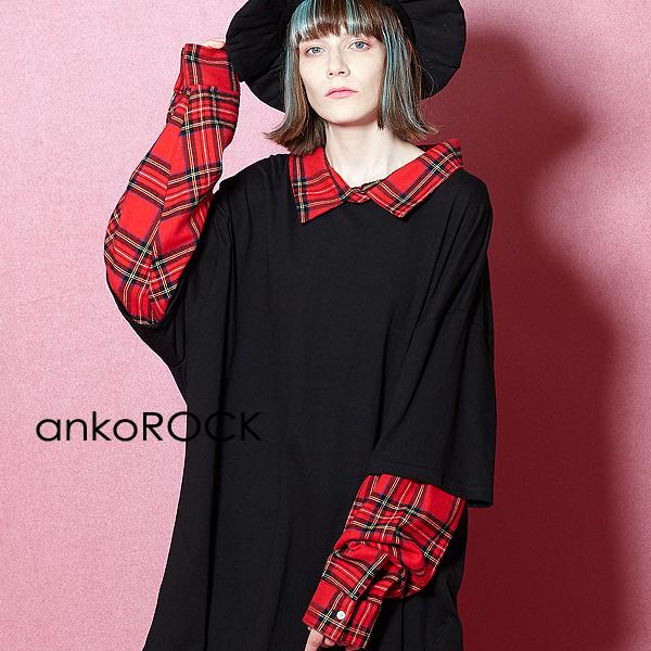 ankoROCK アンコロック トップス ロングスリーブ カットソー/T