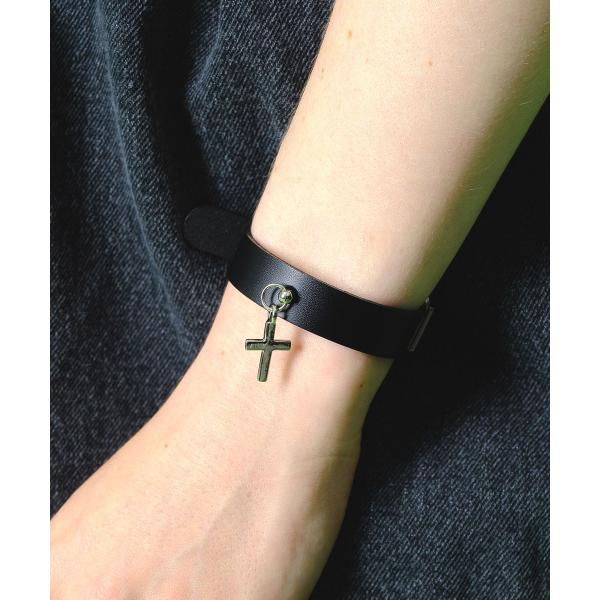 A&G ミニクロスIDレザー ブレスレット A&G ミニクロスIDレザー ブレスレット