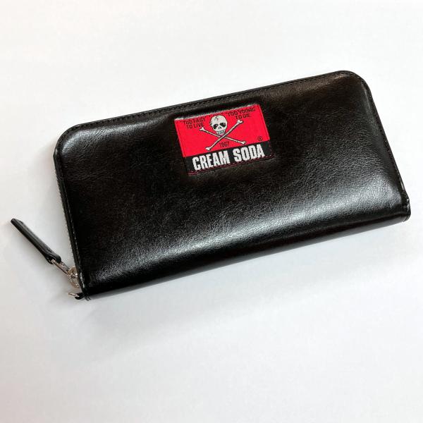 新着セール クリームソーダ ラウンドファスナー ウォレット 長財布