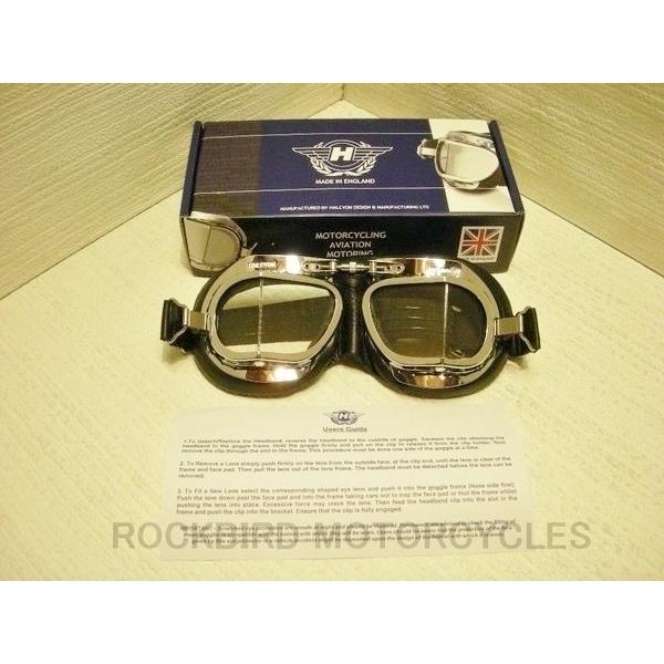 ハルシオン HALCYON ゴーグル MK-49 本革製 : vespa-mk49 : ROCKBIRD 