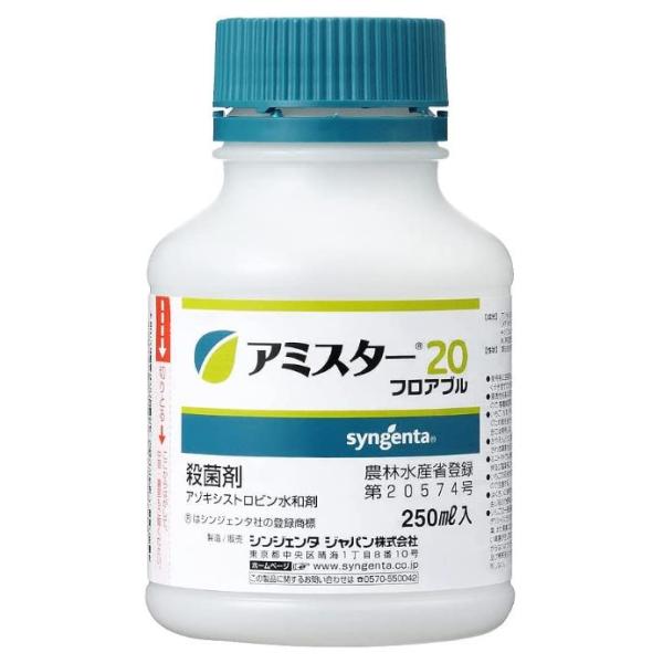 アミスター20フロアブル 250ml うどんこ病 炭疽病 黒とう病 灰色かび病 べと病 枝膨病 晩腐病 褐斑病 赤かび病